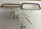 109-7308 White Enamel Low Mount Mirror For Small Trucks