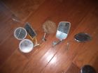 1185-c Lot Vintage Style Classic Car Back Mirror Fender Door Stanless