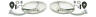 28-876715-1 Premier Quality Products Swan Neck Rear View Mirrors Oval Head