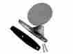 284-lhc71 Pg Classic 1971 E-body Left Hand Non-remote Chrome Mirror