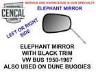 2vw151201 Unbranded Vw Bus Universal Chrome With Black Trim Elephant Mirror