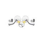 32-50870-1 Outside Rear View Mirrors Round Head With Swan Neck Style