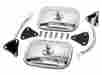 55-1704 1955 1956 1957 1958 1959 Gmc Truck Exterior Mirror Kit Rectangular Head