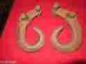 60-68 Gm Chevrolet Gmc K10 K20 K30 Suburban Factory Front Tow Hooks Nice Cond