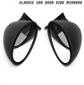 7431963668427 Unbranded Car Universal Black Side Mirrors Pair Hot