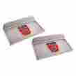 8c-16400-as 1948 1956 Ford Pickup Running Board Step Plates With Crest Lightening