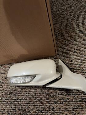 128-50340 Acura 2009-2014 Tl Passenger Rh Side Mirror White Light Oem 128-50340 Acura 2009-2014 Tl Passenger Rh Side Mirror White Light Oem