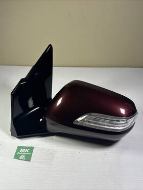76250-stx-a110-m6 Acura 10-13 Mdx Driver Left Side View Mirror Power Heated With Blind Spot Maroon 76250-stx-a110-m6 Acura 10-13 Mdx Driver Left Side View Mirror Power Heated With Blind Spot Maroon