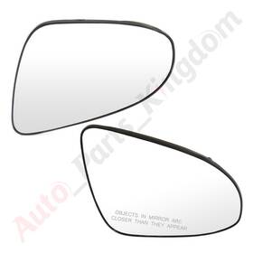 10864139 Apk Chrome Heated Pair Side View Mirror Glass For 12-17 Toyota Yaris/camry Lh&rh