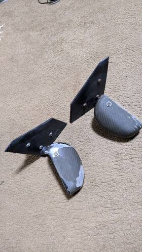 Cb-483032b Apr Performance Carbon Fiber Formula Gt3 Mirrors Mitsubishi Lancer Evo 8 / 9