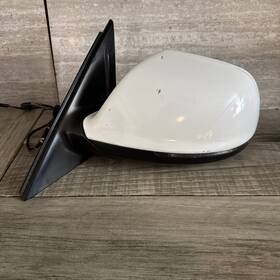 021006 Audi 2010-2015 Q7 Heated Dim Driver Rh Side Mirror With Puddle Light White