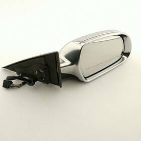 128-50455br Audi Oem Side View Door Mirror For S5 Right Blk-txt Slvr-cvr Pwr Pitted