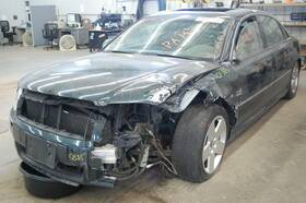 128-51104ar Audi Oem Side View Door Mirror For A8 Right Blk-text Grn-cvr Pwr