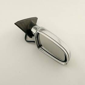 128-51159br Audi Oem Side View Door Mirror For S4 Right Blk-text Slvr-cvr Pwr Tested Gd