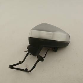 128-64907bl Audi Oem Side View Door Mirror For S3 Left Silver-blk-text Blinker 128-64907bl Audi Oem Side View Door Mirror For S3 Left Silver-blk-text Blinker