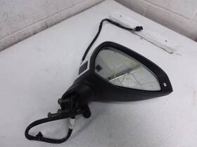 128.au1n18 Audi 2018 S4 Passenger Right Side View Mirror Black Texture White Cap Power Fold