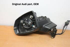 233656051 Audi 2016 Q7 4m Left Driver Lh Electric Wing Mirror Oem