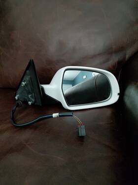 C01b14003 Audi 436422681658 2008-2014 A5 Passenger Side View Power Door Mirror White Oem
