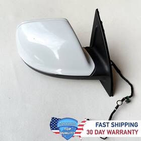 8r0857528agru Audi 2013-2015 Q7 4l Right Passenger P-fold Blind Spot Door Mirror White 2y