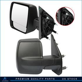 Aup82938701cp Aup 12-13 For Nissan Nv 1500/2500/3500 Lh And Rh Black Foldaway Manual Mirrors