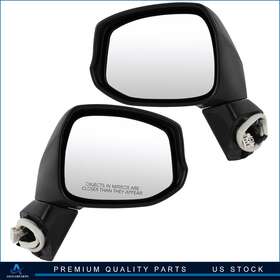 Aup841655ua445p Aup Mirror Set Power Heated Black Passenger&driver Side Fits 2012-15 Honda Civic