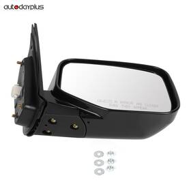 Adp13153601s Autodayplus Rh Mirror Ho1321229 For 2006-2007 Honda Ridgeline Power Manually Fold Black