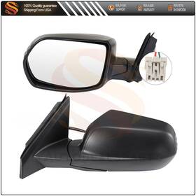 Aut8221120us Autodealsparts Power Side View Mirrors Pair For 2007-2011 Honda Cr-v Manual Fold Black Textured