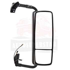 10106929 Autosuperstar 1 X Chrome Mirror Complete Truck Passenger Side For Volvo Vnl 2015-2018