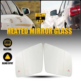 1668100719 Auxito Lh Rh Side Mirror Glass Heated With Blind Spot For Mercedes-benz Ml Gle G Gl Gls X