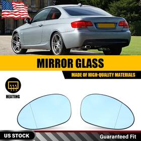 51167145267 Auxito For Bmw E82 E88 E90 E91 E92 E46 2pcs Side Door Wing Blue Mirror Glass Heated