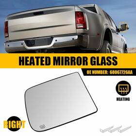 68067726aa Auxito 1x Towing Mirror Glass Heated Upper Right Side Passenger For Dodge Ram Pickup F