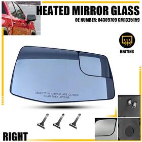 84309708 Auxito For 2019-21 Silverado Sierra 1500 2500 Mirror Glass Lens Passenger Right Side B