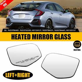 76203tbaa01 Auxito Autoparts Mirror Glass For 2016-2021 Honda Civic 19-22 Passenger Driver Side Heated
