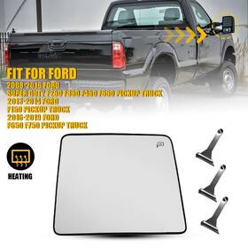 7c3z17k707f Auxito Autoparts For 08-16 Ford F250 F450 Super Duty Upper Flat Heated Mirror Glass Right Side