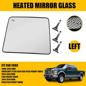 7c3z17k707h Auxito Autoparts For 2008-2016 Super Duty F250 350 450 Tow Left Mirror Glass Upper Heated Driver