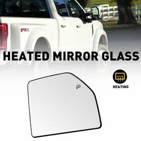 Fl3z17k707d Auxito Fl3z17k707g Towing Mirror Glass Heated Upper Passenger Right Rh For Ford F150 Pickup Truck