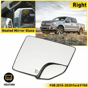 Jrhsj-f150-15-18 Auxito Mirror Glass Heated Replacement For 2015-2020 Ford F150 Pickup Passenger Rh Side