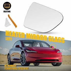 Jrhsj-model3-17-23l Auxito Heated Exterior Mirror Glass Left Driver Side For 2017-2023 Tesla Model 3 Oem Jrhsj-model3-17-23l Auxito Heated Exterior Mirror Glass Left Driver Side For 2017-2023 Tesla Model 3 Oem