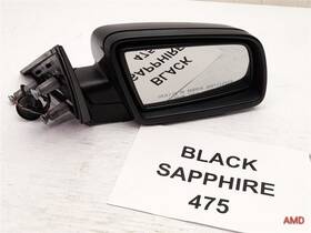 51167189626 Bmw 2008 535xi 535i 528i 528xi E60 E61 Right Sideview Mirror Black Sapphire