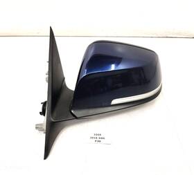7345661 Bmw 12-18 Oem F30 F31 335 Left Driver Side Mirror Assembly Auto Dip Blue C10