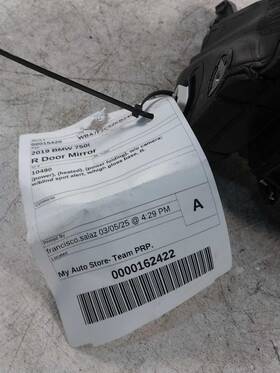 128-10490r Bmw - Us Additional Passenger Side View Mirror Power Heated Fits 18-19 740e 405105