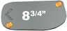 Burco-4128s Burco Mirror New Flat Driver Side Replacement Glass 6019800396385
