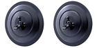 C477201x2 Upi Pair Round Black Side Rearview Mirrors With 072017363102
