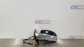 128-01675l Cadillac 13 Escalade Side View Power Door Mirror Left Driver Chrome Blind Spot