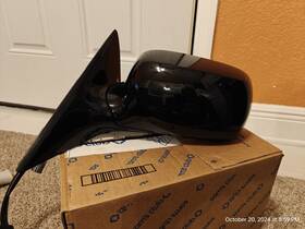 15840588 Cadillac 06-08 Dts Driver Left Power Mirror Black Color 41u / 8555 Gm