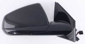 23213100 Cadillac 10 - 16 Srx Power Fold Passenger Mirror Blind Spot Alert Black Raven