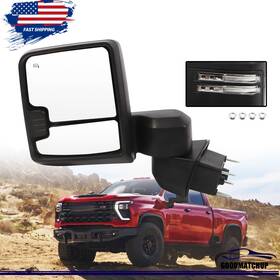 84944539 Car-modification7 Driver Left Side Tow Mirror Black For 19-24 Chevy Silverado/sierra 2500hd 3500hd 84944539 Car-modification7 Driver Left Side Tow Mirror Black For 19-24 Chevy Silverado/sierra 2500hd 3500hd
