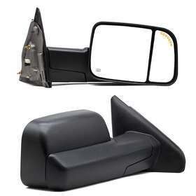 Ch1321228 Carmirrorparts Towing Mirrors Fit For 03-09 Dodge Ram 2500 3500 Power Heated Arrow Signal Light