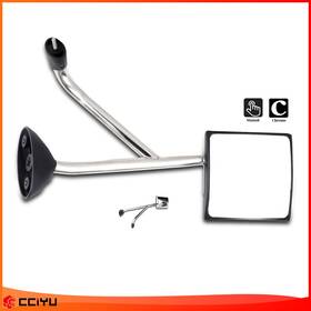 Ze1091321812195801g Cciyu For 02-18 International Truck Hood Mirror Chrome Manual Driver Lh Side Assembly