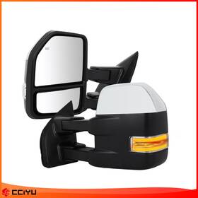 Ze1159050713280701g Cciyu Tow Mirrors Power Heated Turn Signal Puddle Light Chrome For 2015-2020 Ford F150